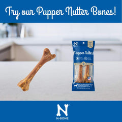 N-Bone Pupper Nutter sabor natural de pollo, fácil de digerir.