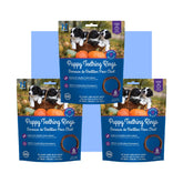 N-Bone Puppy Teething Rings sabor calabaza, anillos para aliviar encías de cachorros.