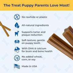 N-Bone Puppy Teething Sticks: primer plano del sabor Pollo para dentición suave