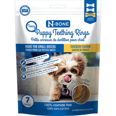 N-Bone Teeny Puppy: anillos dentición sabor pollo, ideal para cachorros