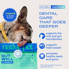 Native Pet GutWell aliento fresco: precisión para combatir el mal aliento desde la raíz