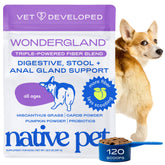 WonderGland de Native Pet en envase frontal, ideal para salud de glándulas