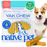 Native Pet Yak Cheese Himalayan: empaque práctico para seleccionar tratamiento dental natural.