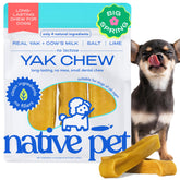 Native Pet Yak Cheese Himalayo duradero para perros pequeños, mejora la masticación.