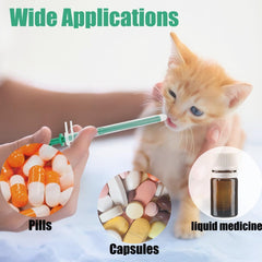 Naturahand empujador de pastillas para gatos rojo, uso cómodo