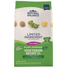 Natural Balance alimento para perro pequeño, bocados crujientes para dientes sanos.