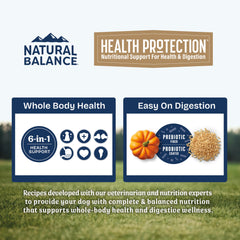 Natural Balance Fibra prebiótica y probióticos para salud digestiva.