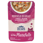 Natural Balance Platefulls interior con pavo-salmón-pollo en envase de 3 onzas para gatos