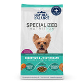 Natural Balance saco de alimento para perro pequeño, ayuda a la digestión y movilidad.
