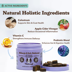 Natural Dog Company probióticos-mezcla, apoyo digestivo potencial para la salud diaria.