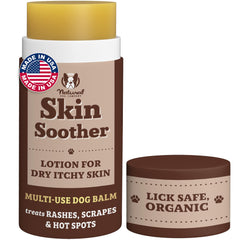 Natural Dog Company Skin Soother Balm, aplicación en barra, hidrata la piel del perro tras paseos.