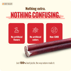 Natural Farm Bully Sticks sin aditivos, opción auténtica y limpia para perros.