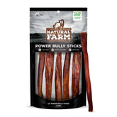 Natural Farm masticables de res de 12 pulgadas para perros, duraderos y sabrosos.