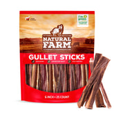 Natural Farm palitos buche 6 pulgadas: snack duradero para masticación diaria