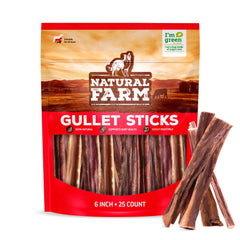Natural Farm palitos buche 6 pulgadas: snack duradero para masticación diaria