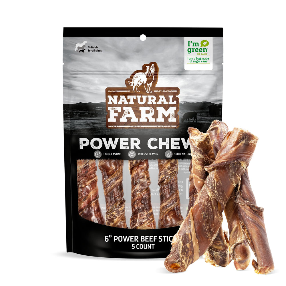 Natural Farm palitos de carne poder, empaque visible para compra rápida.
