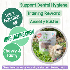 Nature Gnaws orejas de cerdo para perros, limpieza dental natural