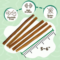 Nature Gnaws Palitos de res sin cueros crudos para perros pequeños, alternativa natural a los huesos