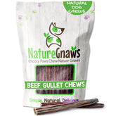 Nature Gnaws palitos de esófago de res 5-6 pulgadas para masticar y entretener