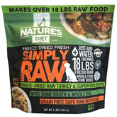 Nature's Diet Simply Raw envase práctico para almacenamiento y preparación rápida
