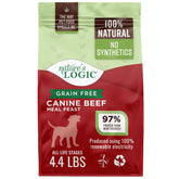 Nature's Logic comida para perros sin granos con harina de carne de res, proteína de alta calidad