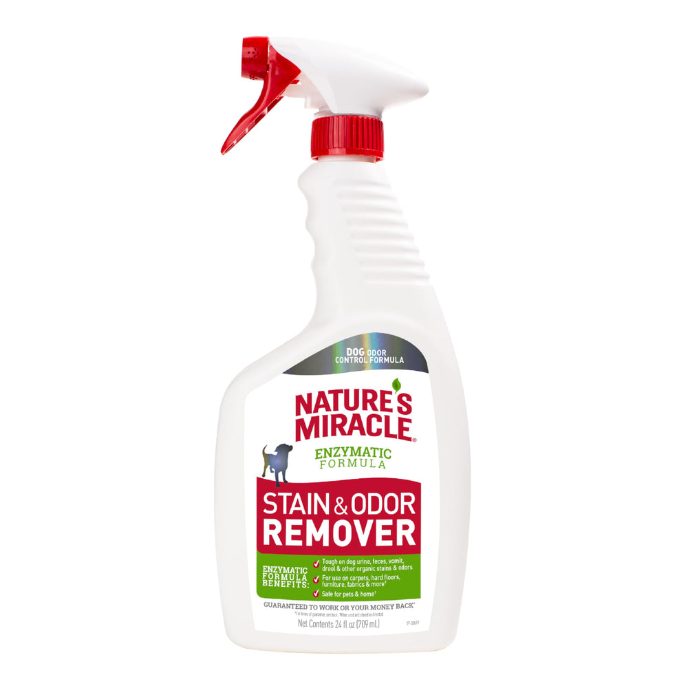 Nature’s Miracle quitamanchas para perros en alfombra: elimina manchas y reduce olores.