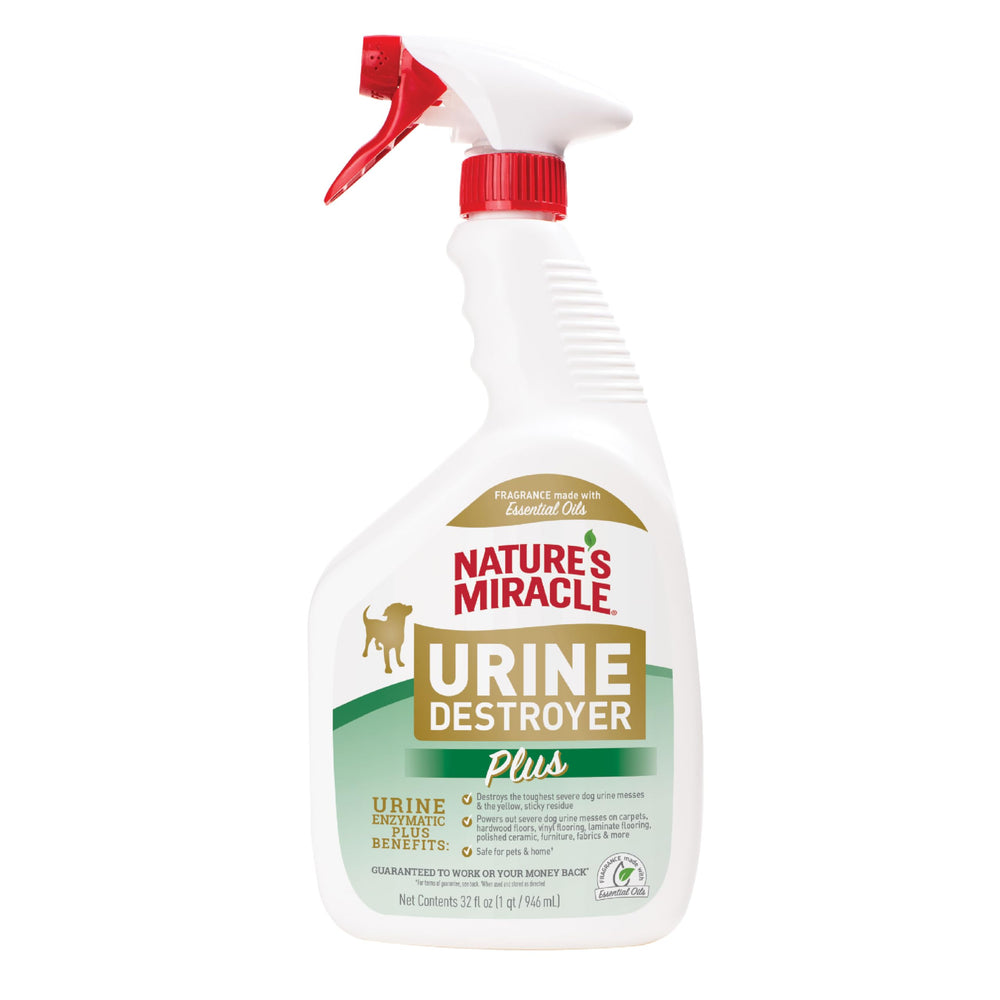 Nature’s Miracle Urine Destroyer Plus – taches d’urine sur tapis, élimination rapide.