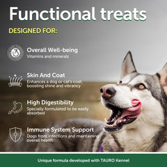 Nature's Protection premios-pescado-blanco-arroz, digestión suave para perros sensibles.
