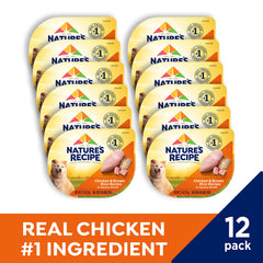 Etiqueta de Nature's Recipe destaca pollo real como ingrediente principal.