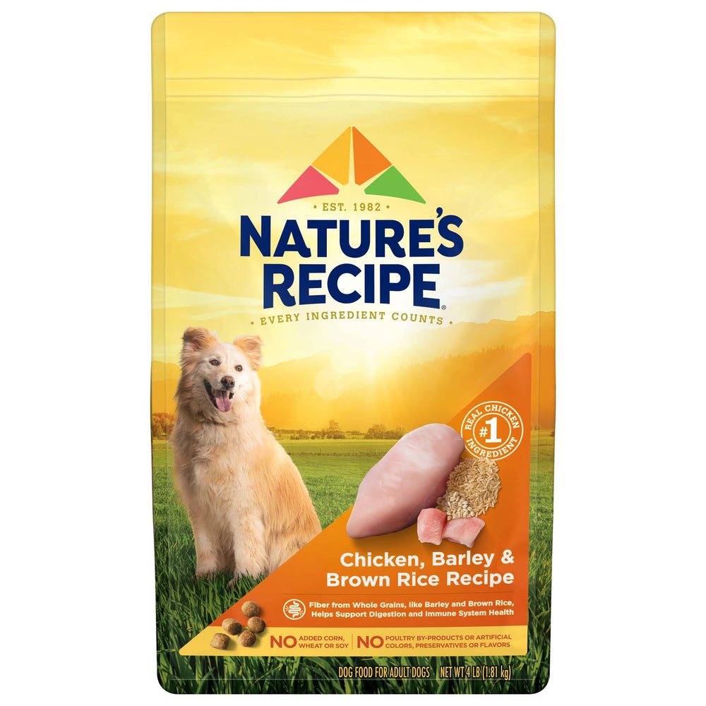 Nature's Recipe alimento seco para perros pollo, proteína principal de calidad.