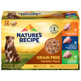 Nature's Recipe sin cereales pollo receta en caldo sabroso para perros activos
