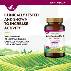 NaturVet ArthriSoothe-GOLD, ingredientes MSM e ácido hialurónico para articulaciones saludables