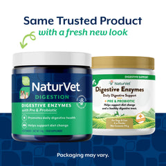 NaturVet Enzimas Digestivas para perros, polvo y medidor, facilita dosis segura