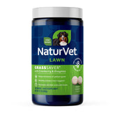 NaturVet GrassSaver para perros en envase, pastillas crujientes para césped verde
