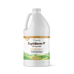 NaturVet Septiderm-V Bath, botella para mascotas, alivia picor e irritación