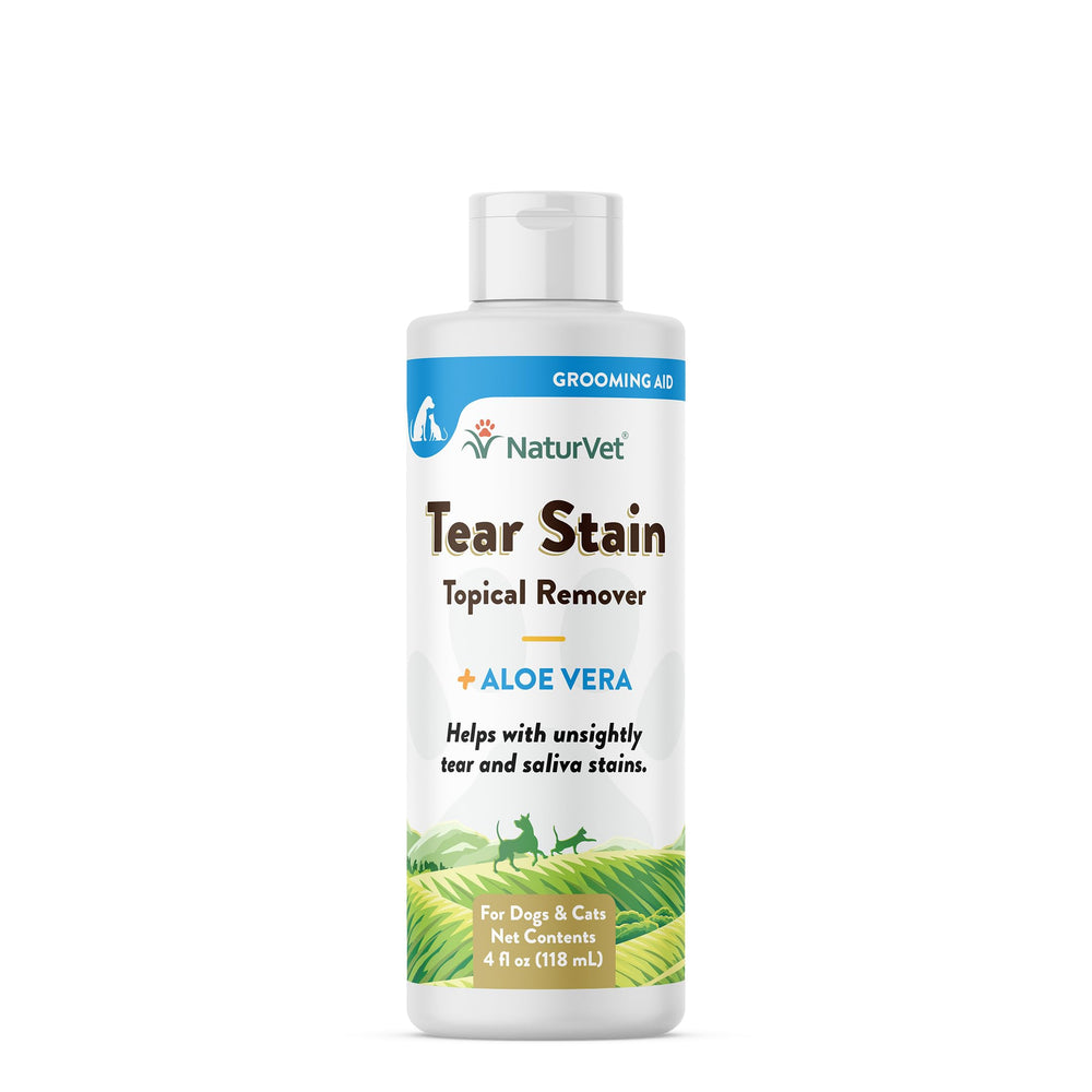 NaturVet Eliminador de manchas por lágrimas con Aloe – aplicación suave para perros