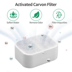 NautyPaws uso en fuente cerámica para gatos mantiene el agua limpia.