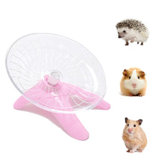 Nawhed hamster en acción rosa, ejercicio silencioso y fluido.