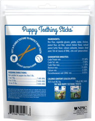 N-Bone Puppy Palitos muestra textura atractiva para morder durante la dentición.