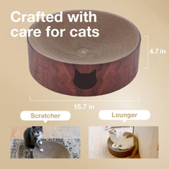 Tazón rasca-gatos Necoichi con superficie reversible para uñas sanas.