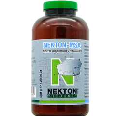 Nekton MSA para aves, envase de 850 g, manejo práctico en casa.