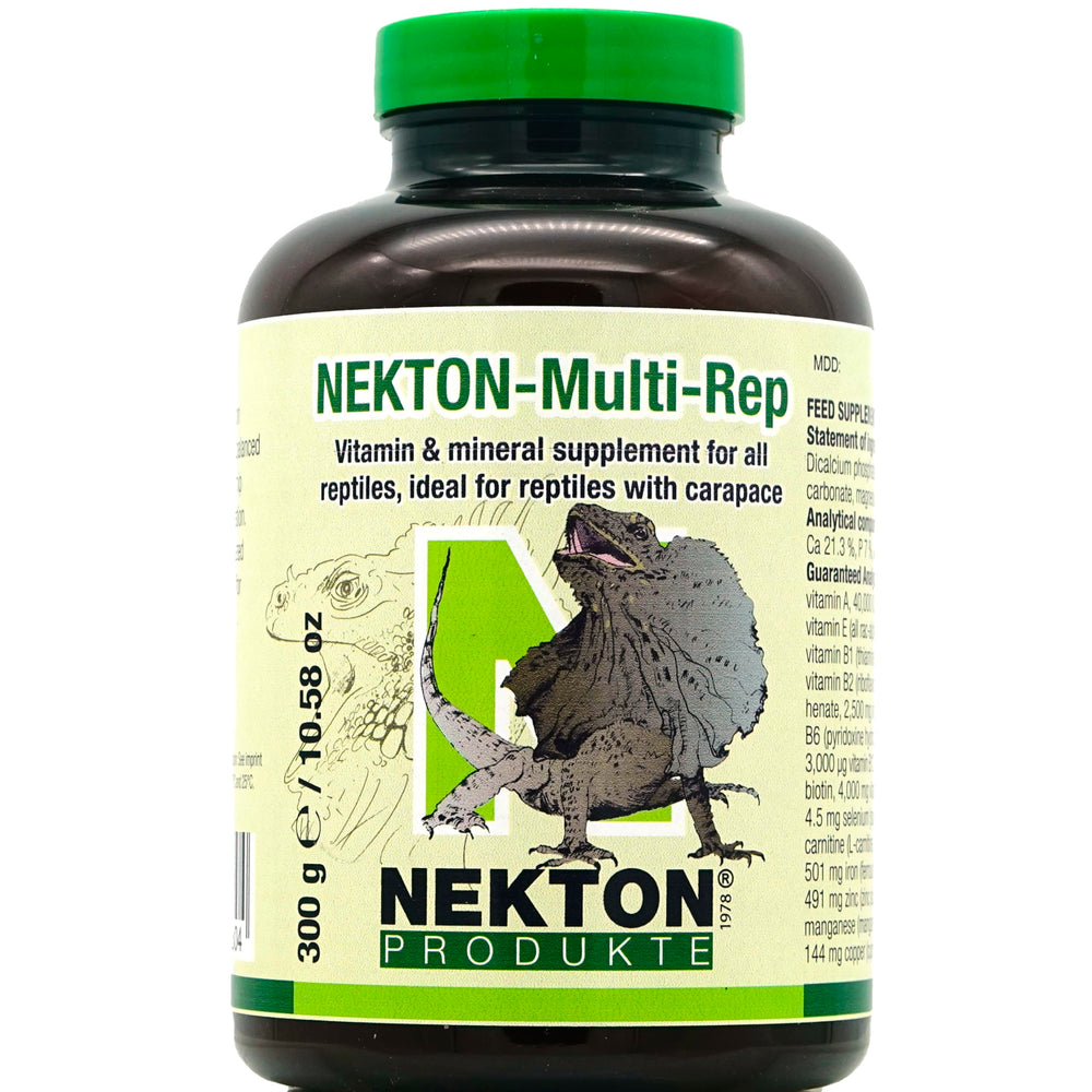 Nekton Multi-Rep frasco-300g: suplemento equilibrado para reptiles, ideal para la dieta diaria.