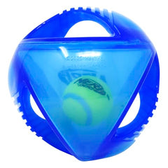 Nerf Dog Juguete para perro de uso interior y exterior azul.
