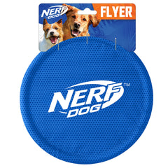 Nerf Dog Nylon Flyer, disco volador de 9 pulgadas, ideal para jugar a buscar.