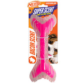 Nerf hueso de 9 pulgadas con olor a tocino para masticar duradero