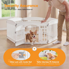 NEWBULIG corral para mascotas, uso exterior estable con estacas.