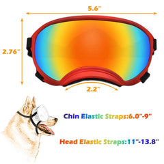 Gafas NICERINC PET con correa ajustable para un ajuste seguro en el perro