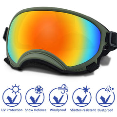 Protección UV NICERINC PET para ojos de perros activos.