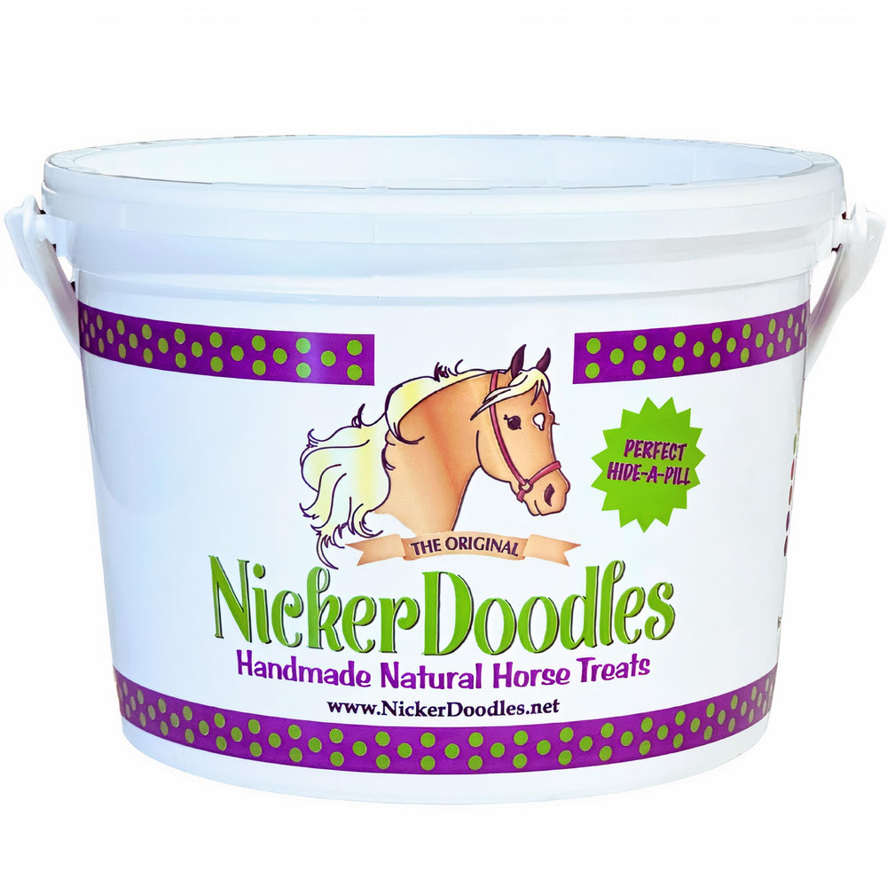 Galletas NickerDoodles para caballos en paquete de 2 libras, conveniente y premiación diaria.