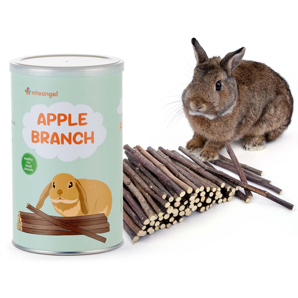 Palitos de manzana de Niteangel para mascotas pequeñas, estimulan la masticación diaria.